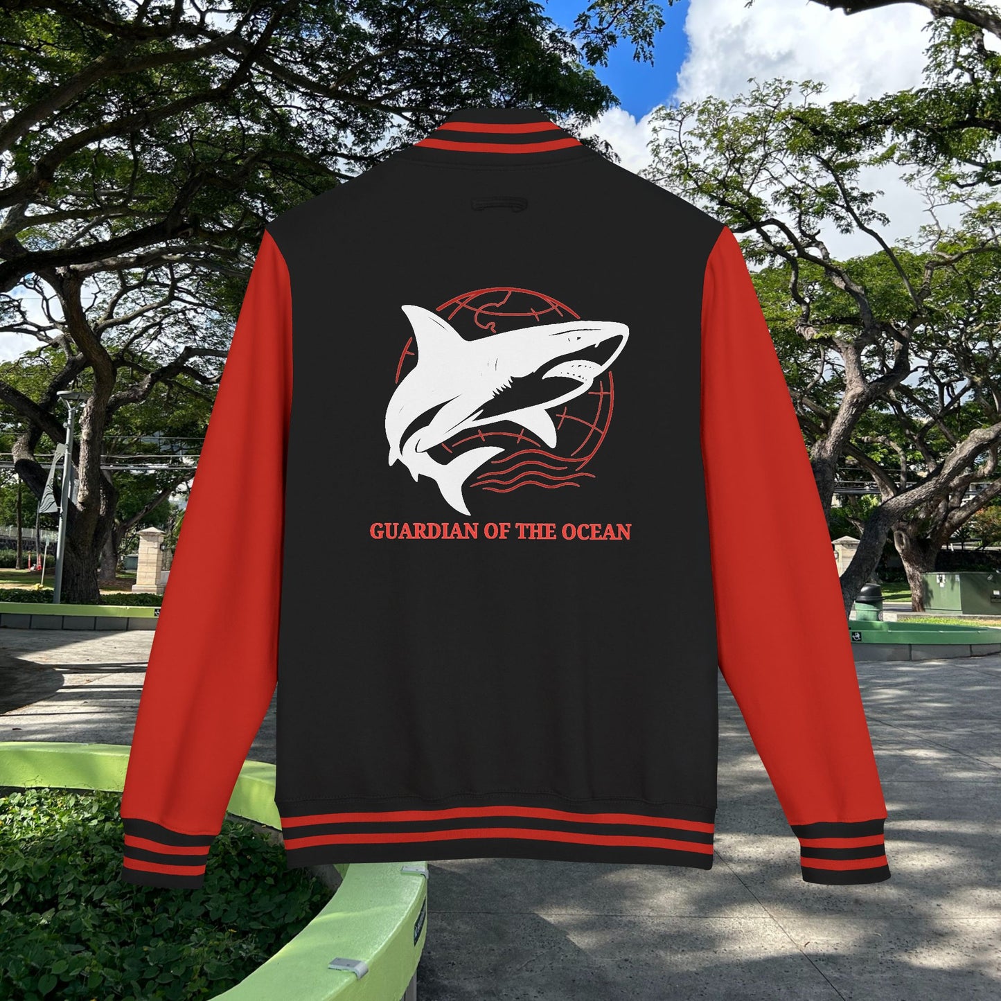 M'Aloha Shark Letterman Jacket