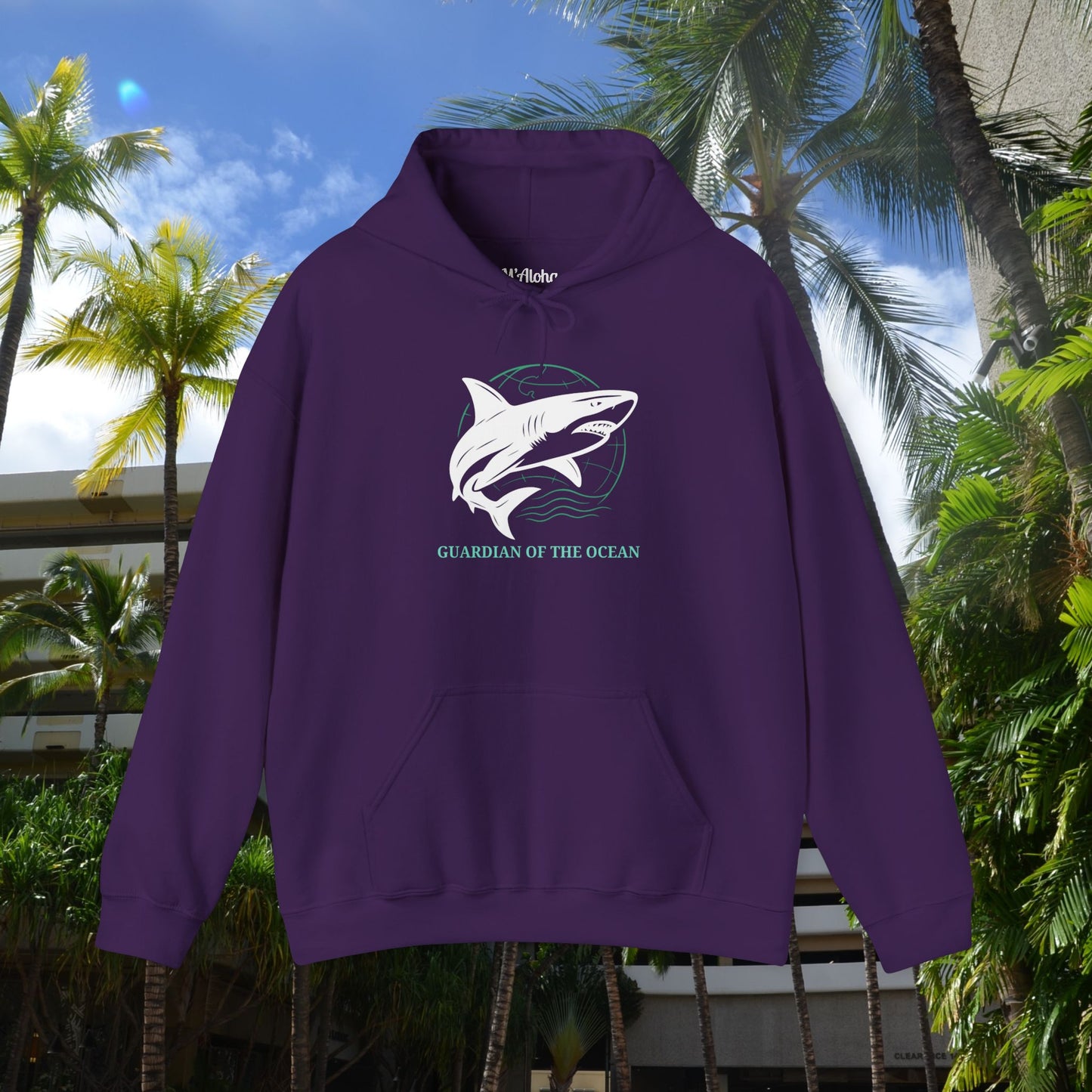 M'Aloha Earth - Shark Men's Hoodie
