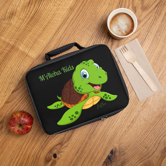 M'Aloha Nalu black Lunch Bag