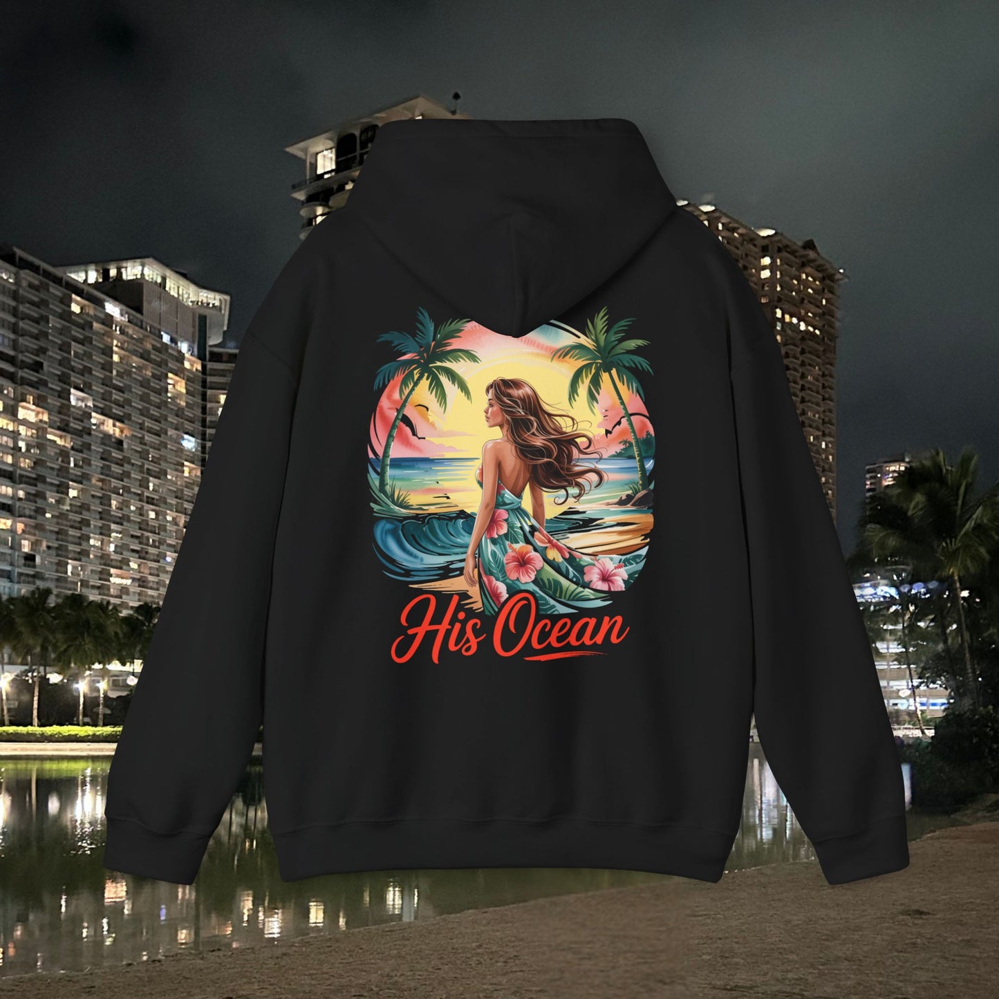 His ocean women's Hoodie