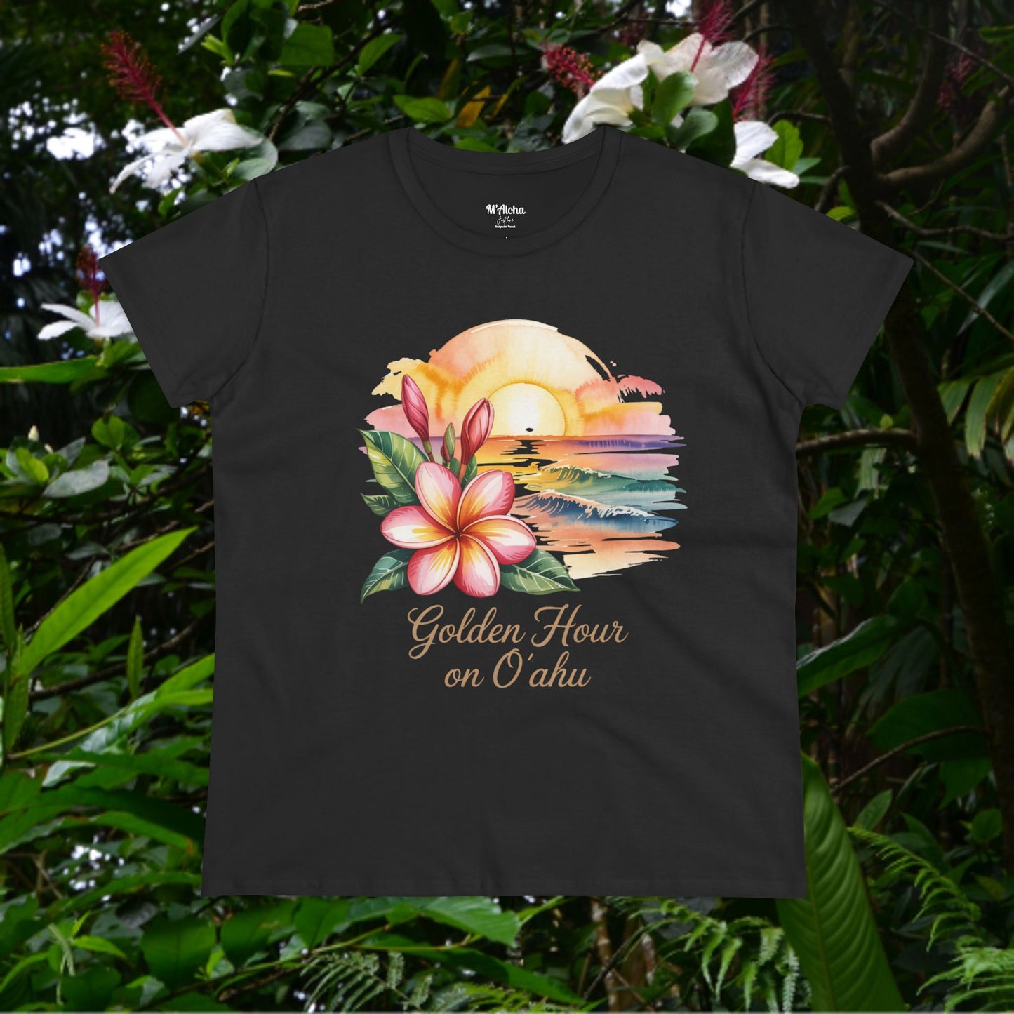 Golden Hour on O'ahu Women's Tee