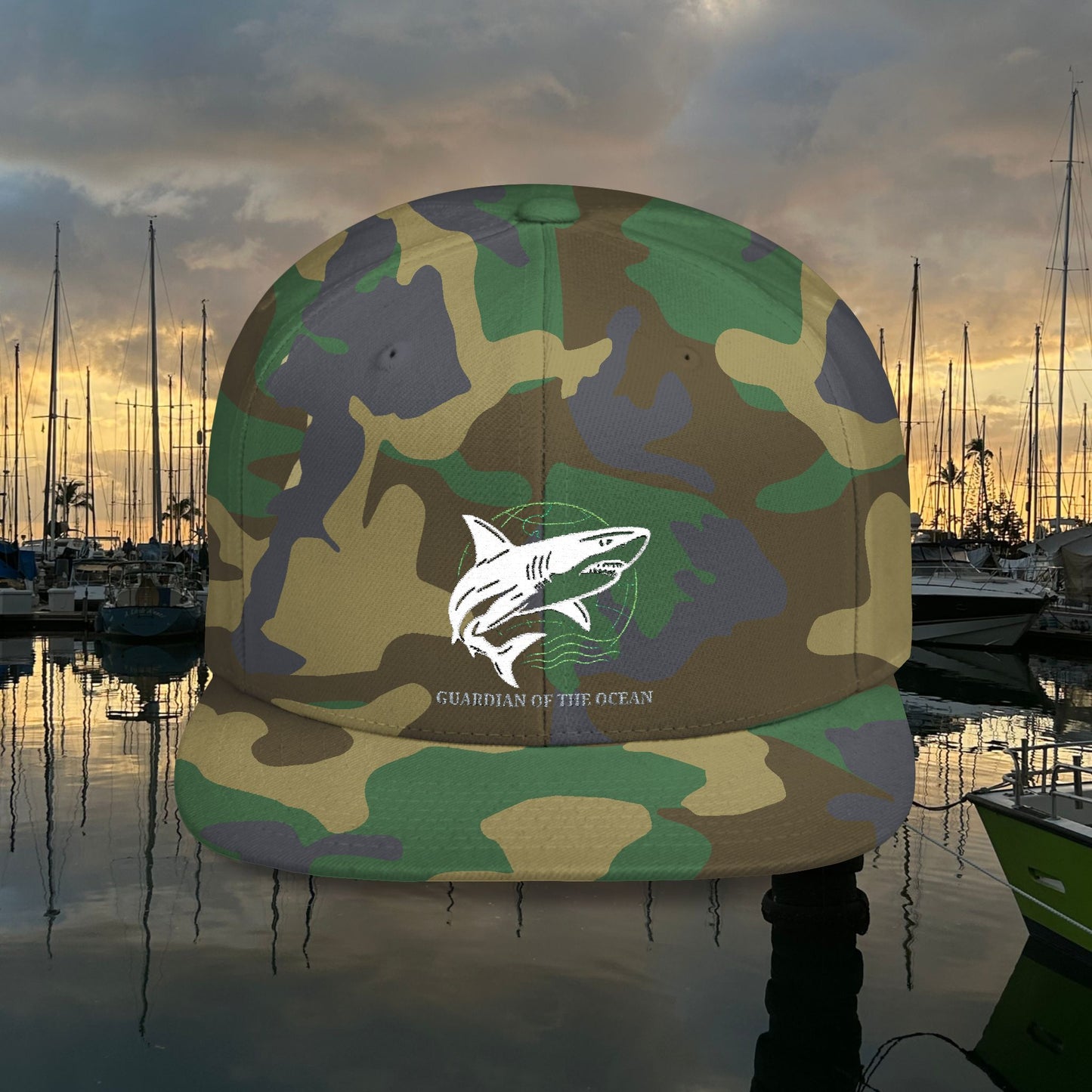 White Shark M'Aloha Snapback Cap