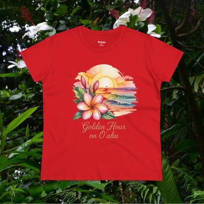Golden Hour on O'ahu Women's Tee