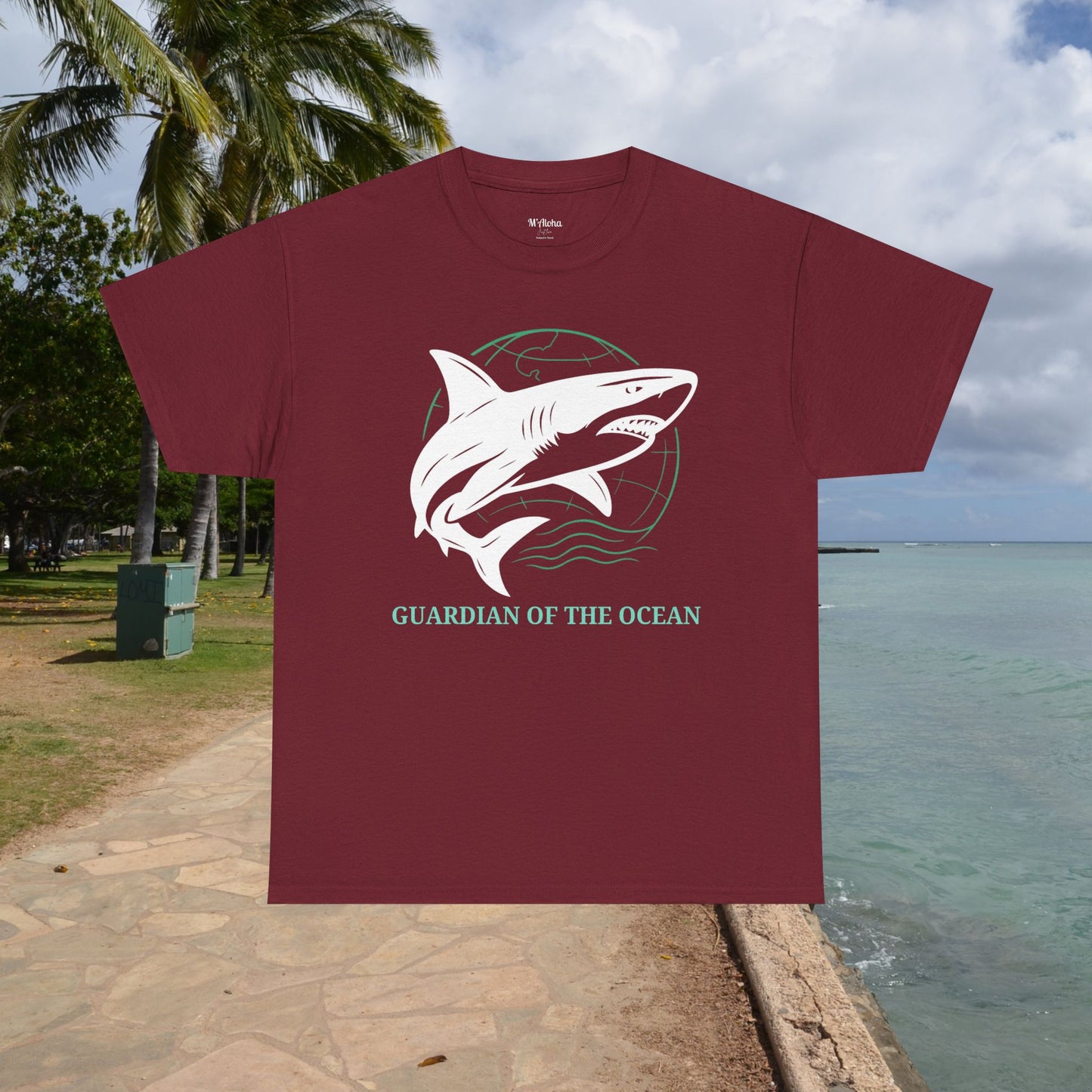 M'Aloha Earth - Shark Men's T-Shirt