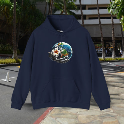 M'Aloha Earth - The World in your Hand Hoodie