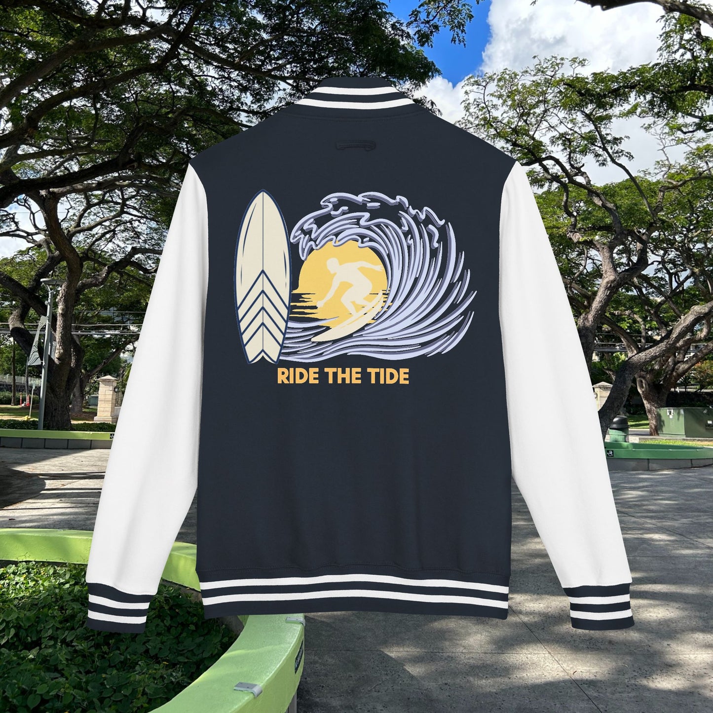 M'Aloha Surfer Letterman Jacket