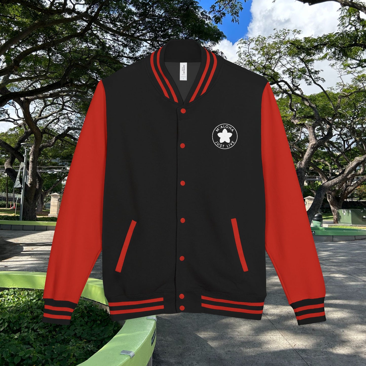 M'Aloha Shark Letterman Jacket