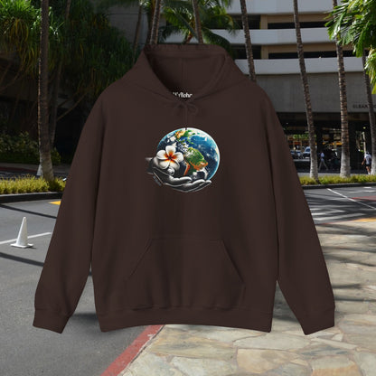 M'Aloha Earth - The World in your Hand Hoodie