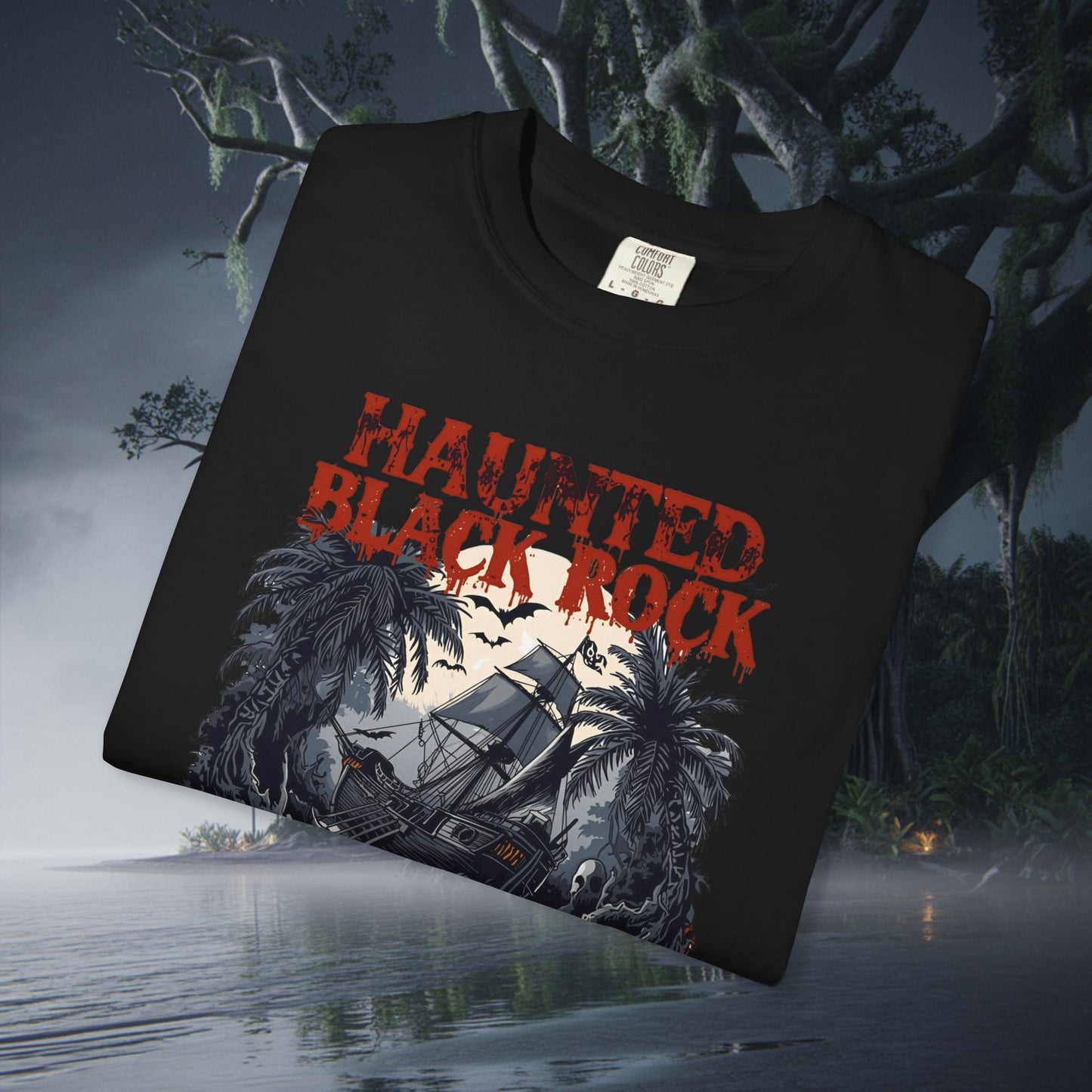 Haunted Black Rock Tee