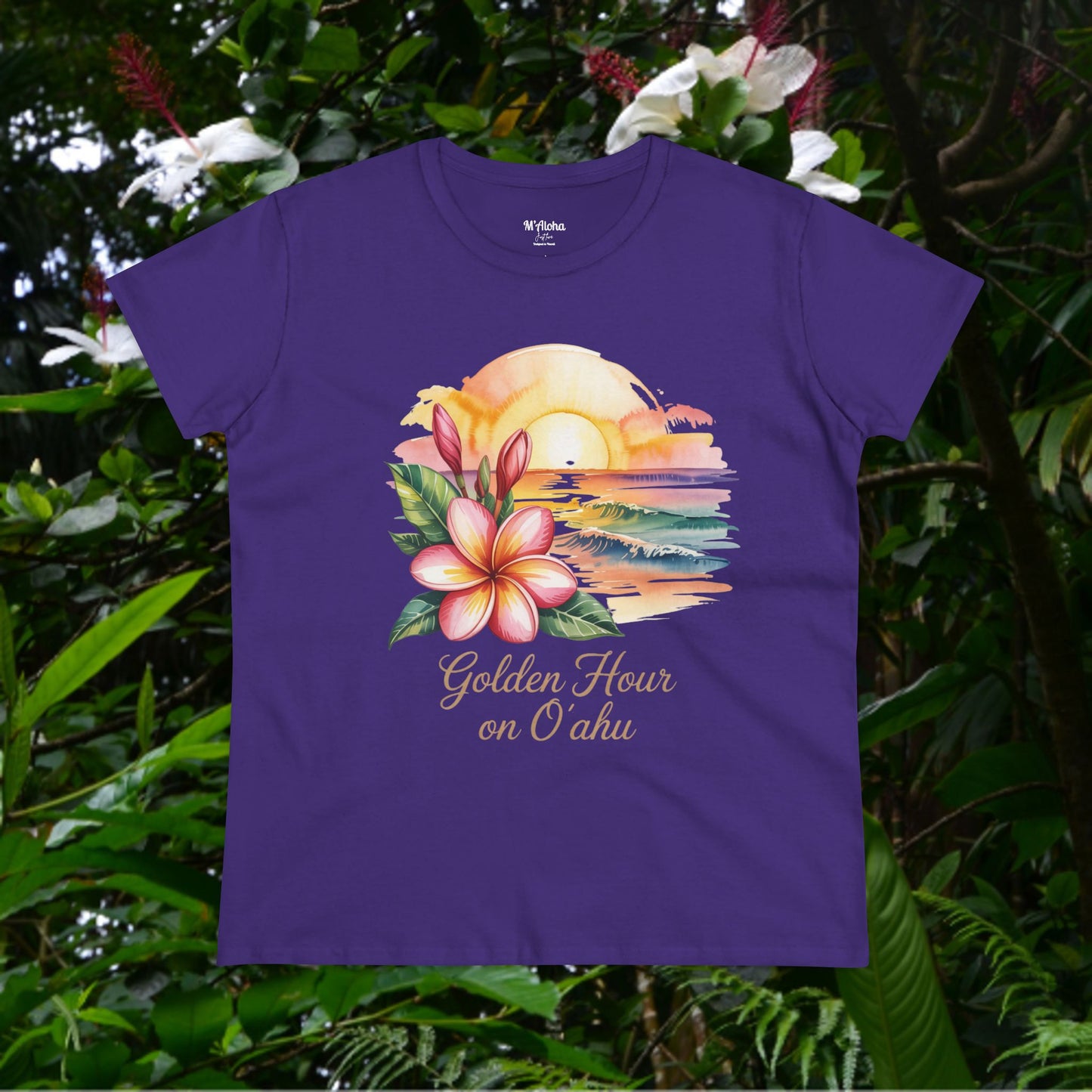 Golden Hour on O'ahu Women's Tee