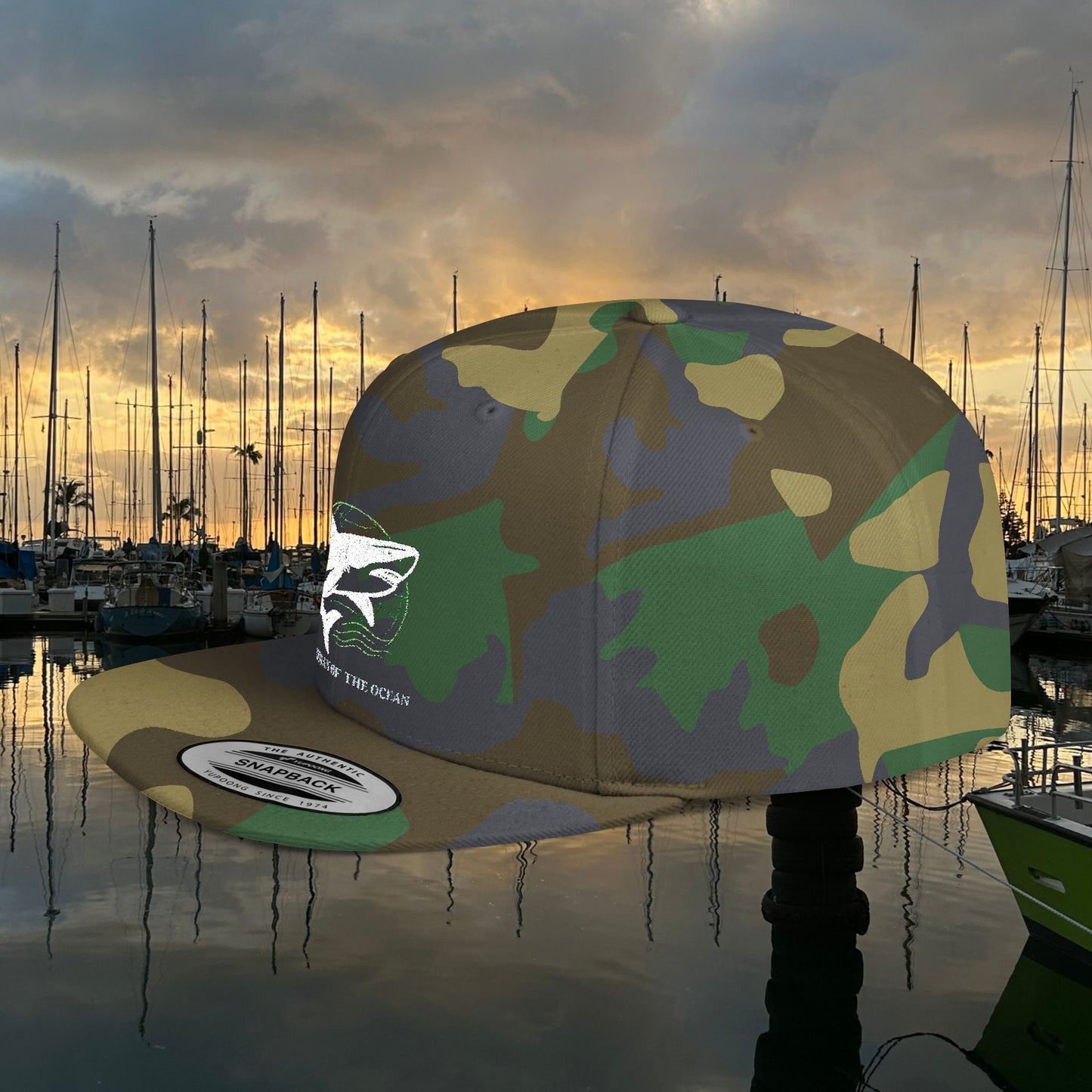 White Shark M'Aloha Snapback Cap