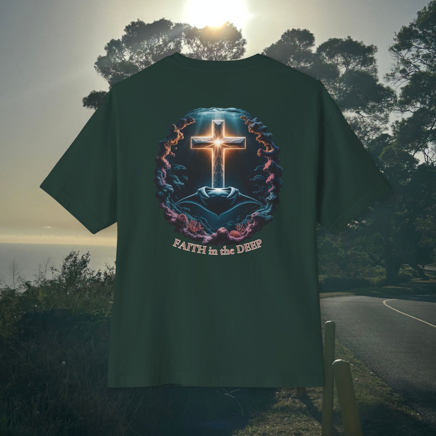 Faith in the Deept -  Unisex Oversize Tee