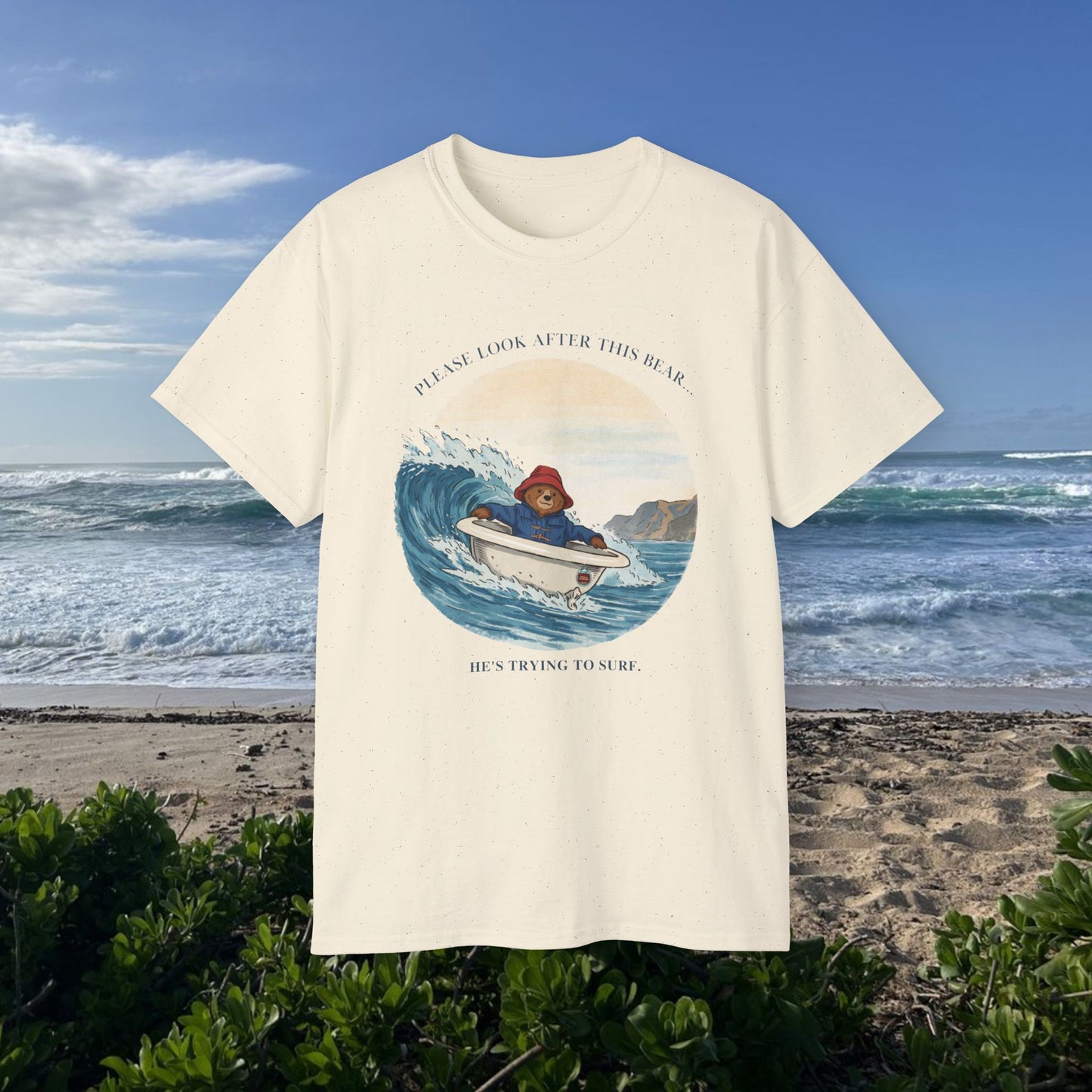 Trying to surf  - Unisex Tee