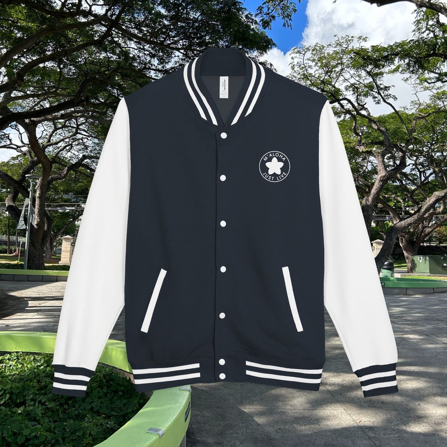M'Aloha Shark Letterman Jacket
