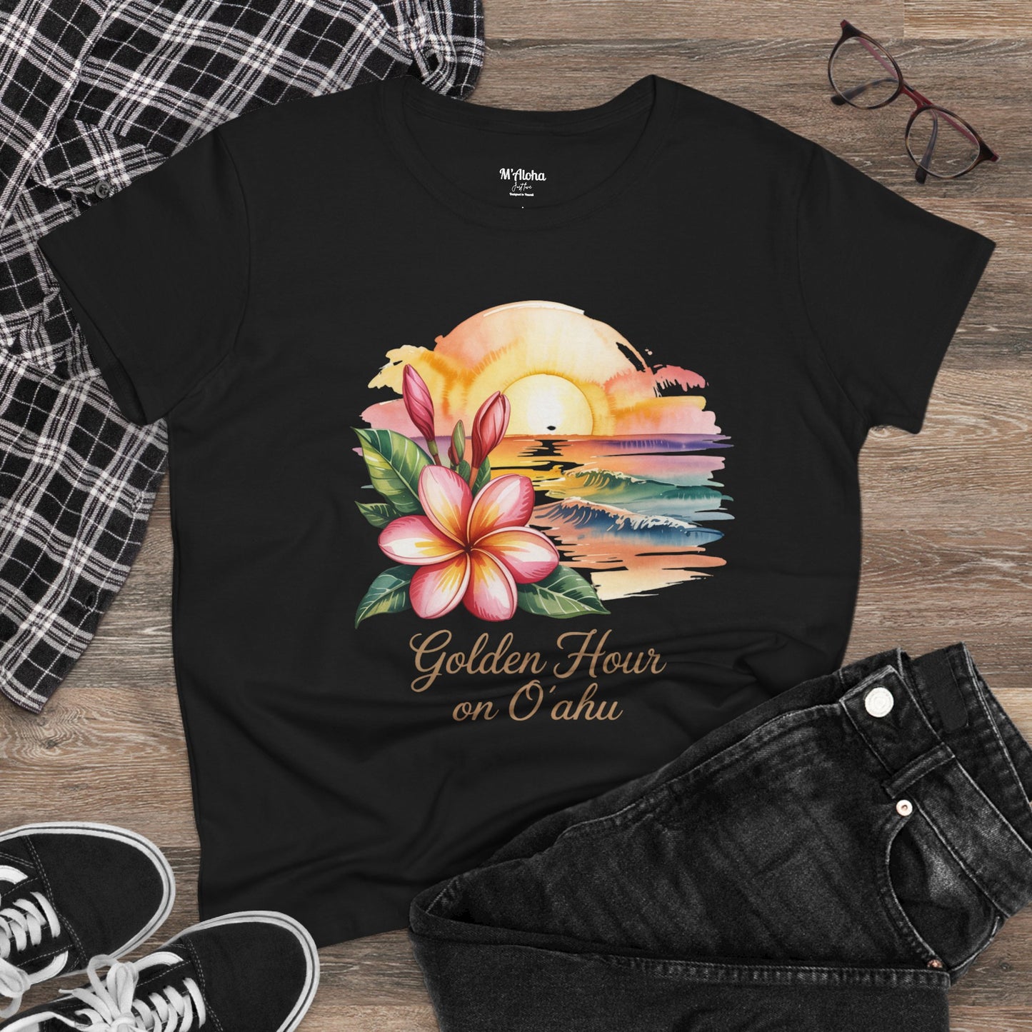 Golden Hour on O'ahu Women's Tee