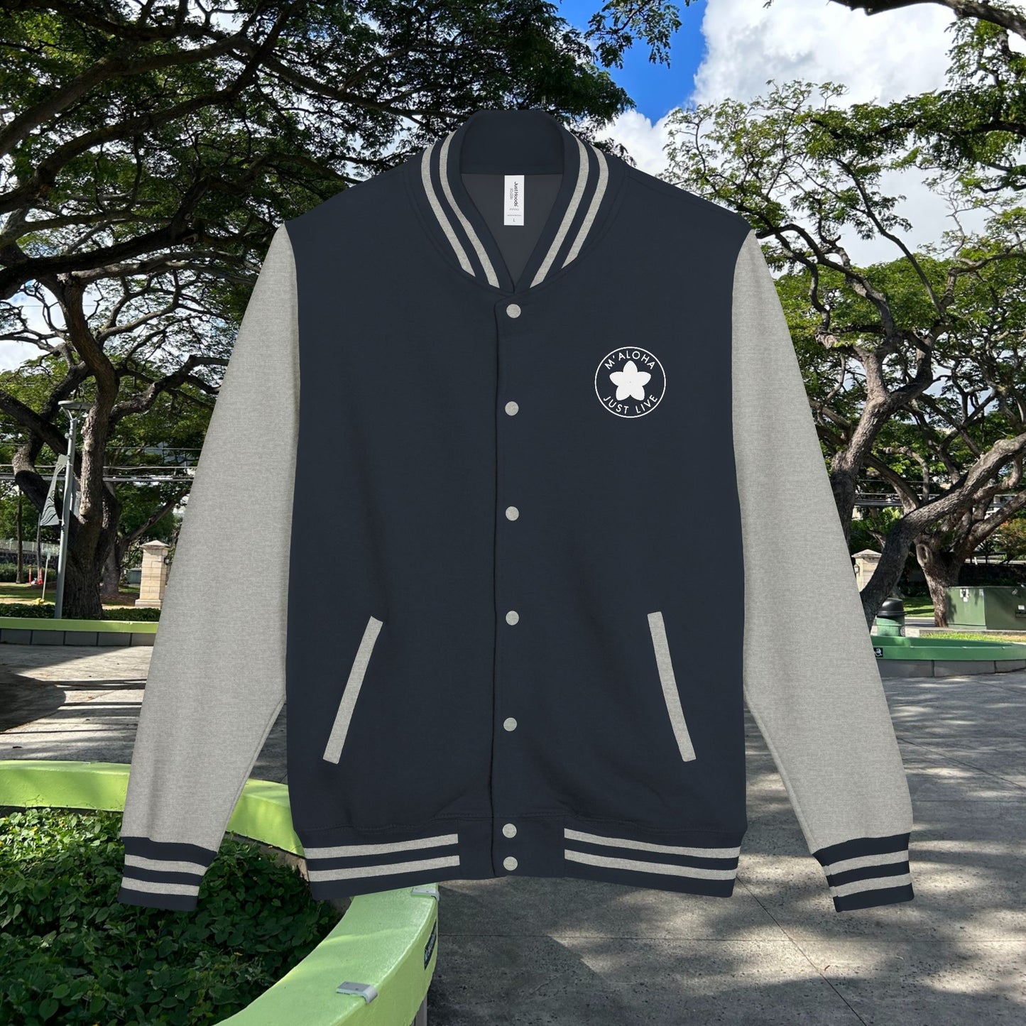 M'Aloha Shark Letterman Jacket
