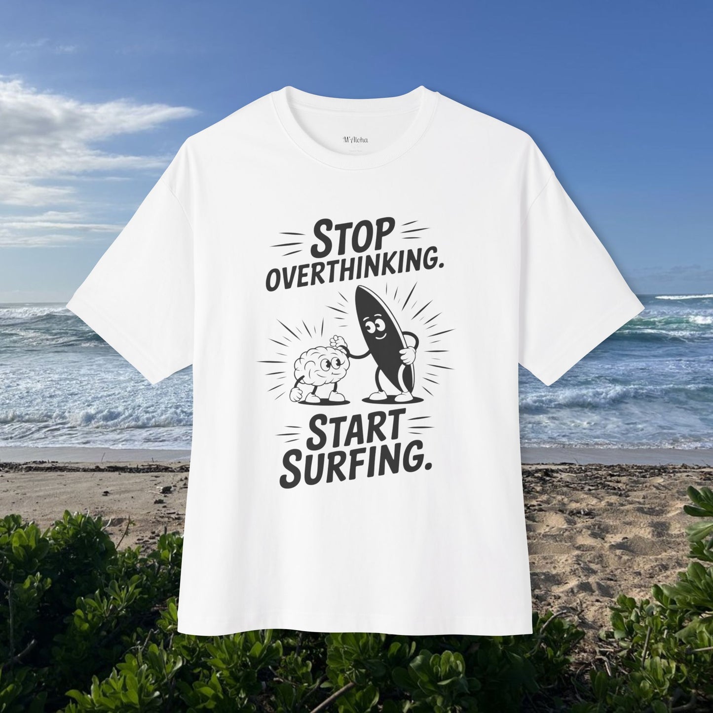 Stop Overtinking  -  Unisex Oversize Tee