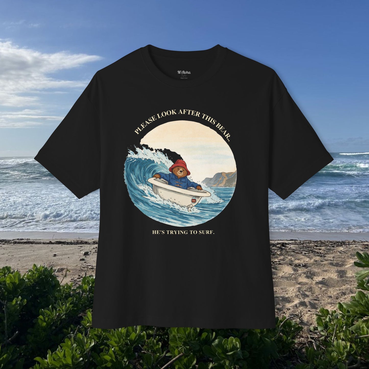 Trying to surf -  Unisex Oversize Tee