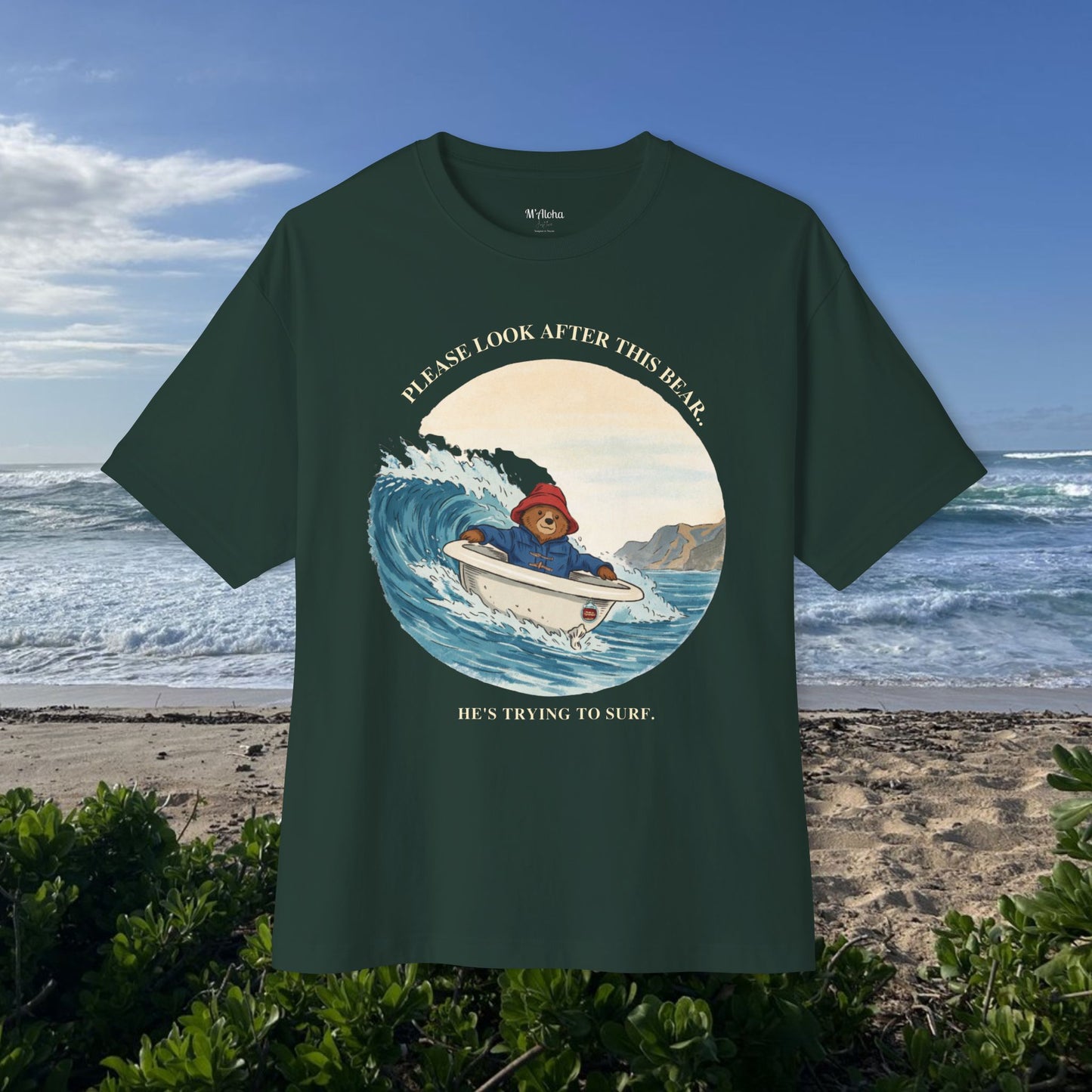 Trying to surf -  Unisex Oversize Tee