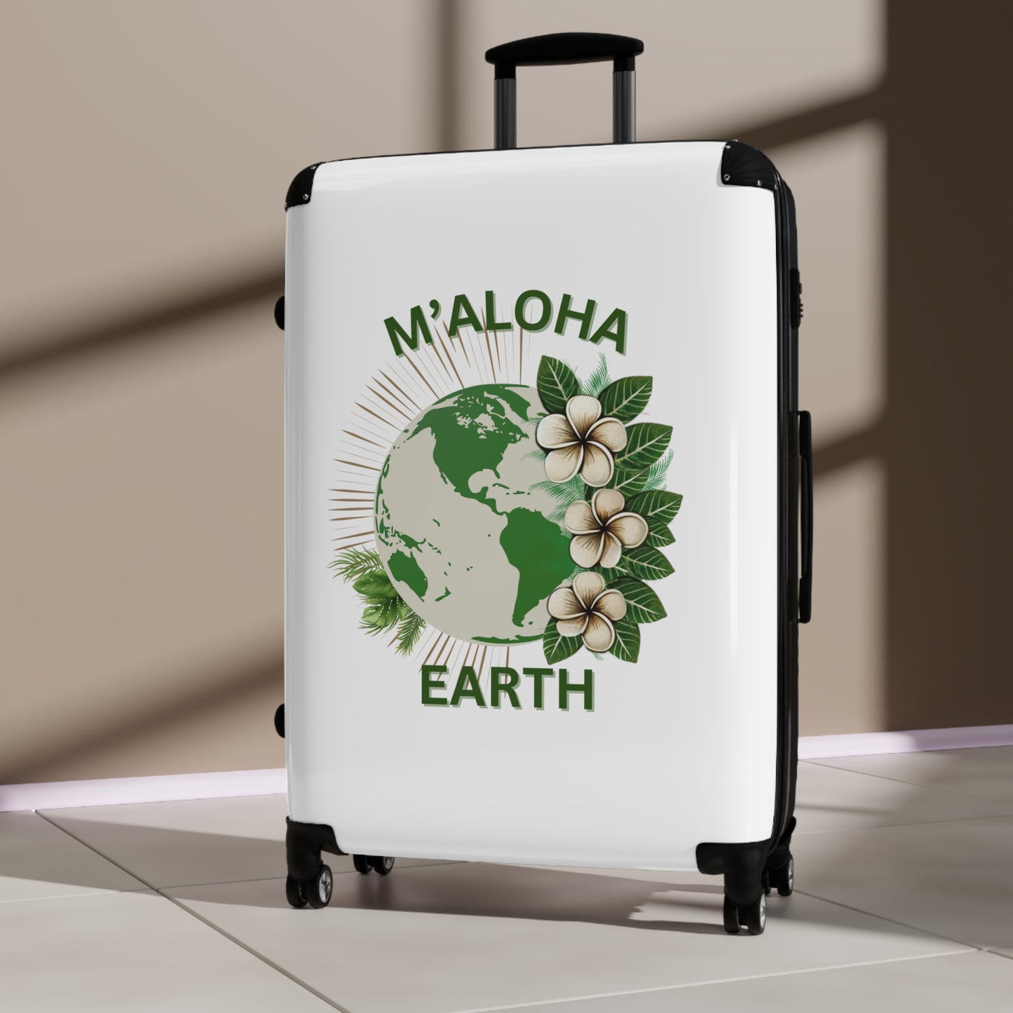M'Aloha Earth white Suitcase