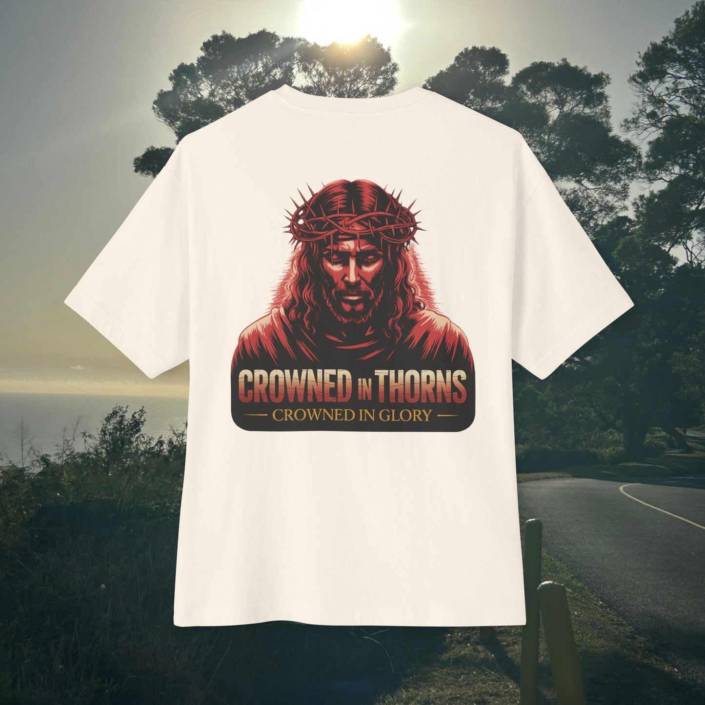 Crowned in Thorns-  Unisex Oversize Tee