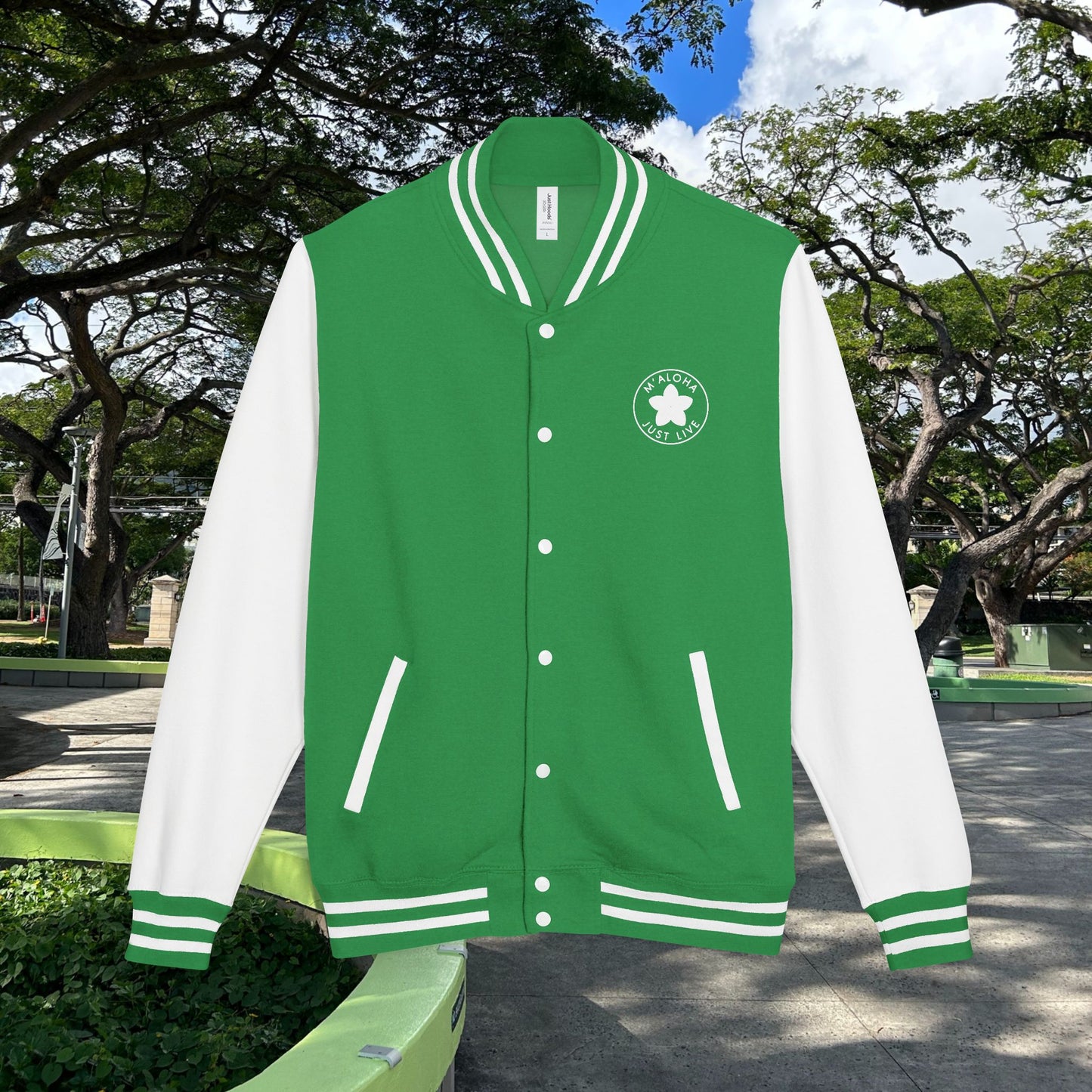 M'Aloha Shark Letterman Jacket