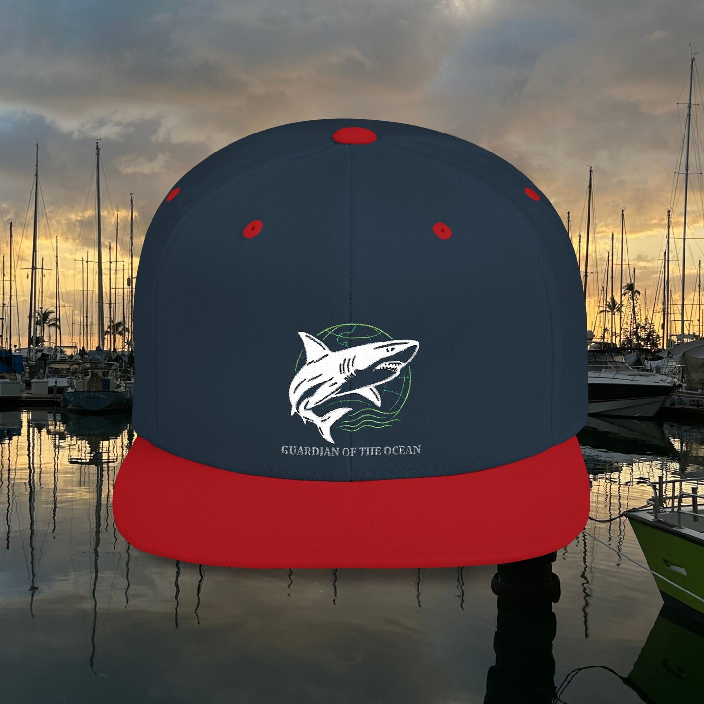 White Shark M'Aloha Snapback Cap