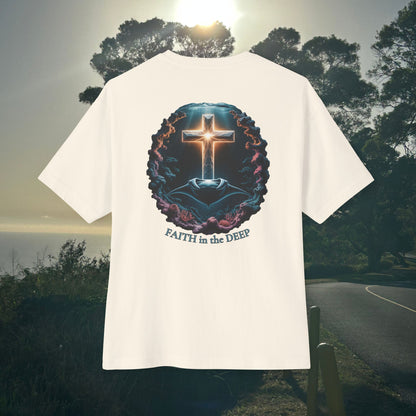 Faith in the Deept -  Unisex Oversize Tee