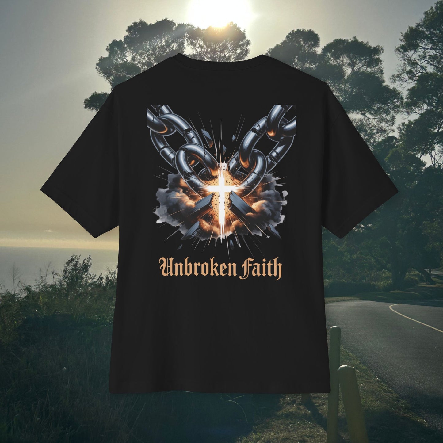 Unbroken Faith-  Unisex Oversize Tee