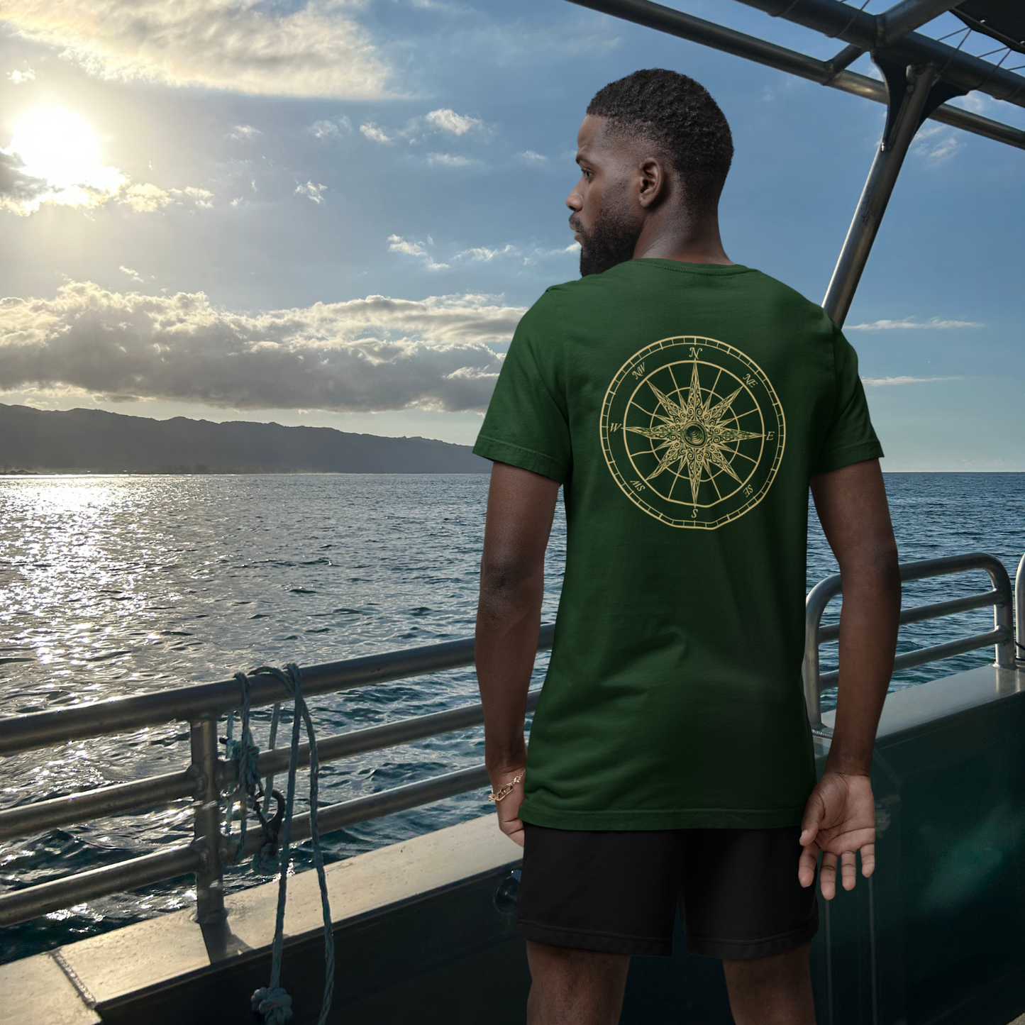 M'Aloha Earth - Compass Men's T-Shirt