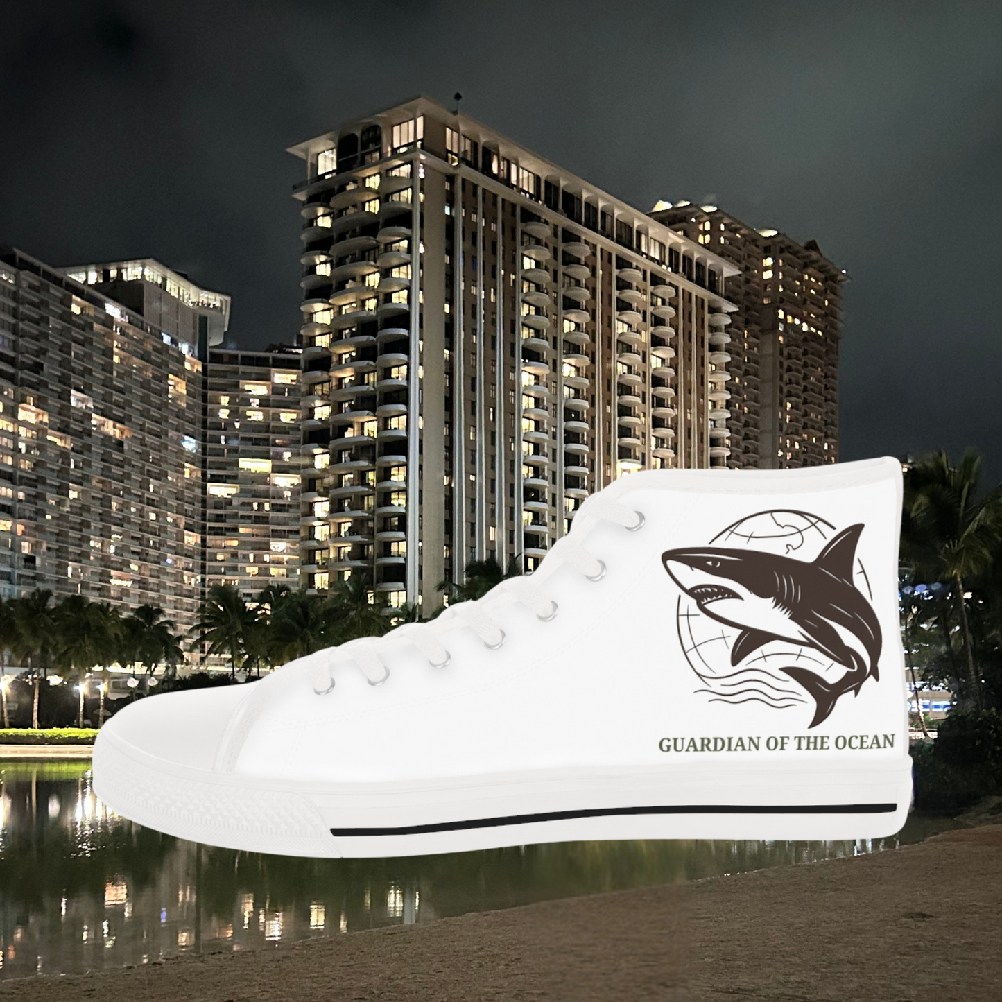 Black Shark Men's High Top Sneakers