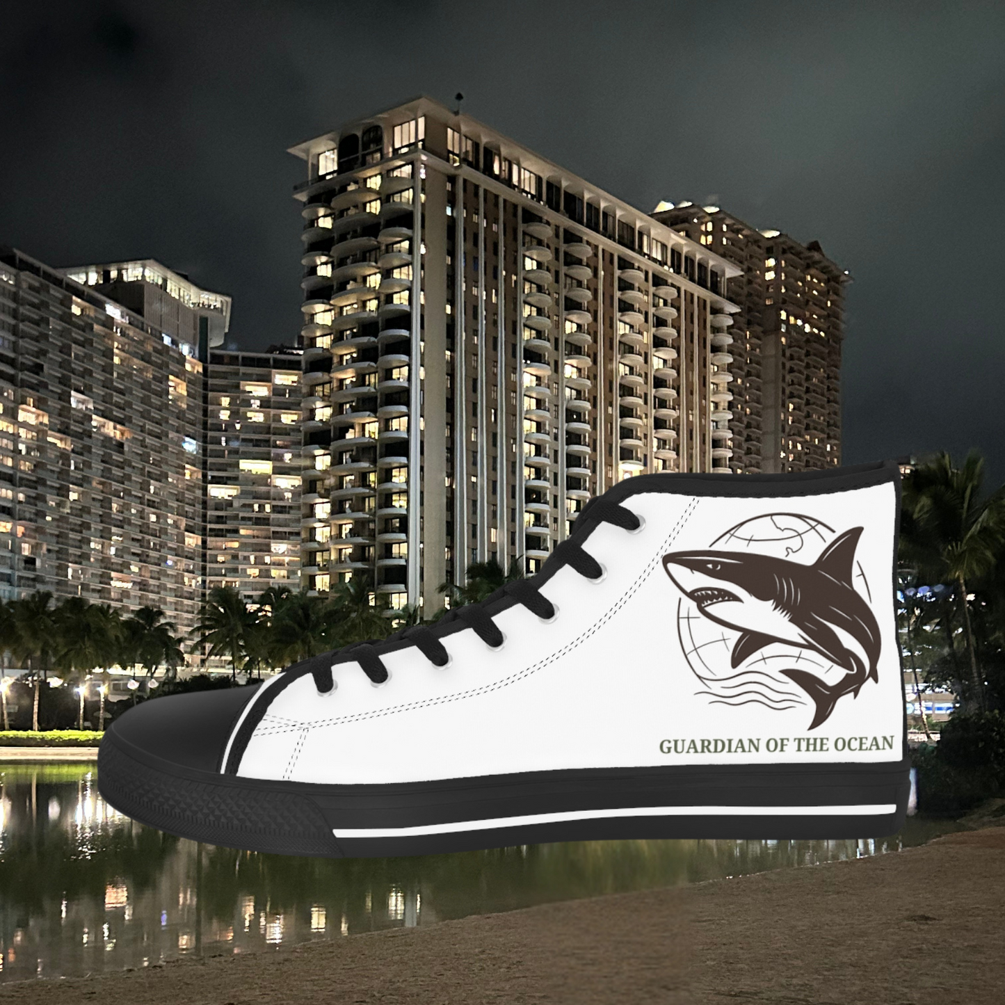 Black Shark Men's High Top Sneakers