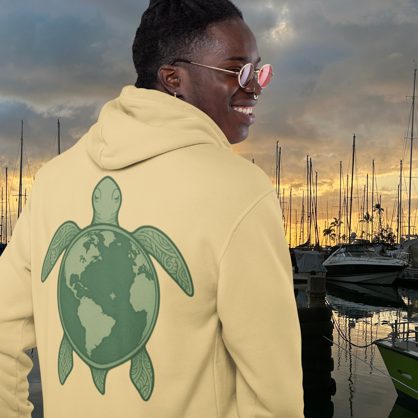 M'Aloha Earth - Turtle Men Hoodie