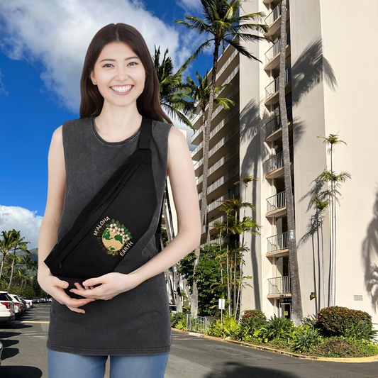M'Aloha Earth - Large Fanny Pack Black