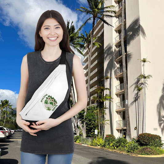 M'Aloha Earth - Large Fanny Pack White