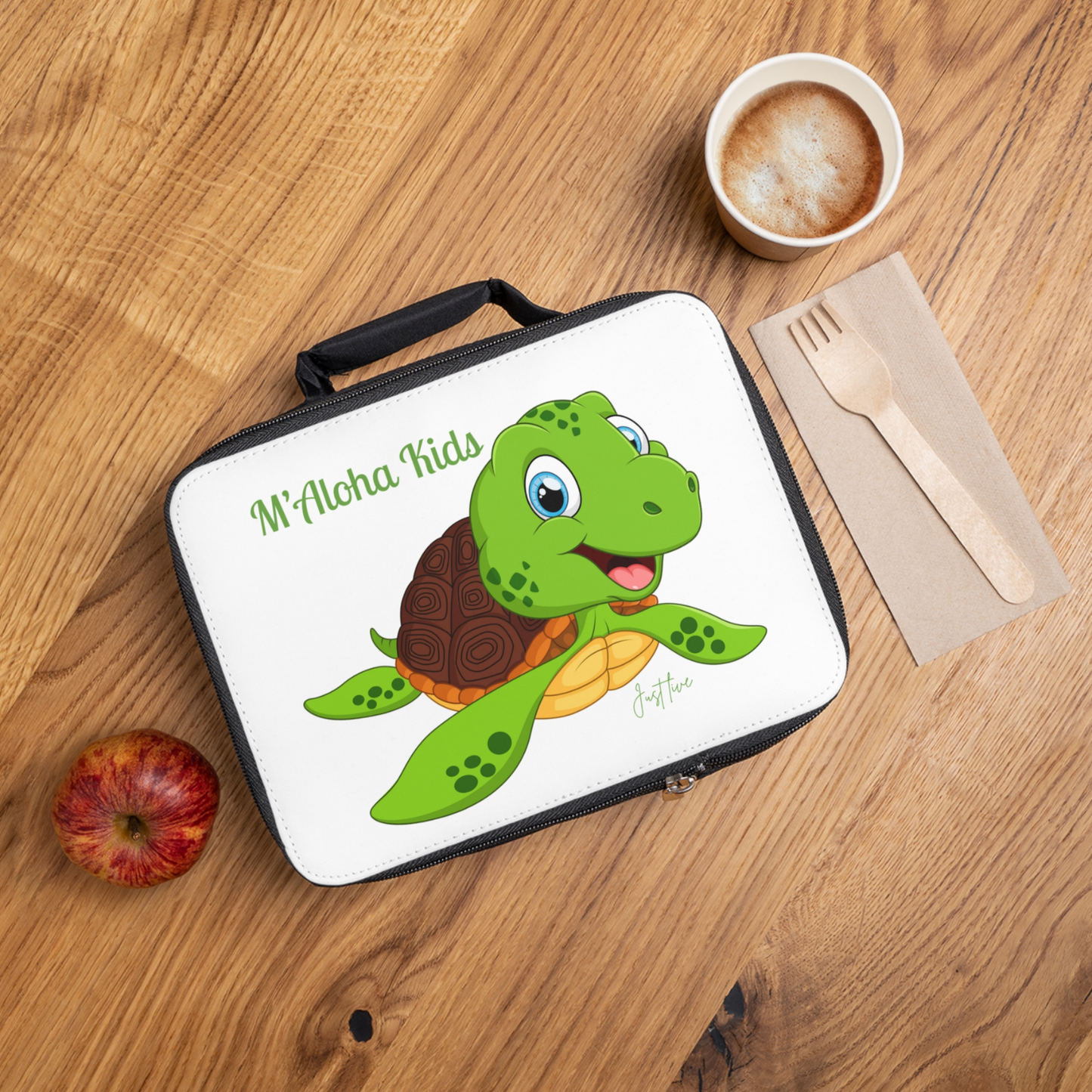 M'Aloha Nalu white Lunch Bag