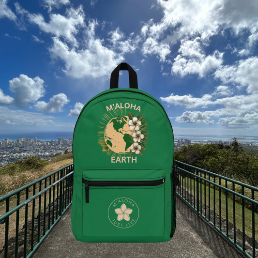 M'Aloha Earth green Backpack