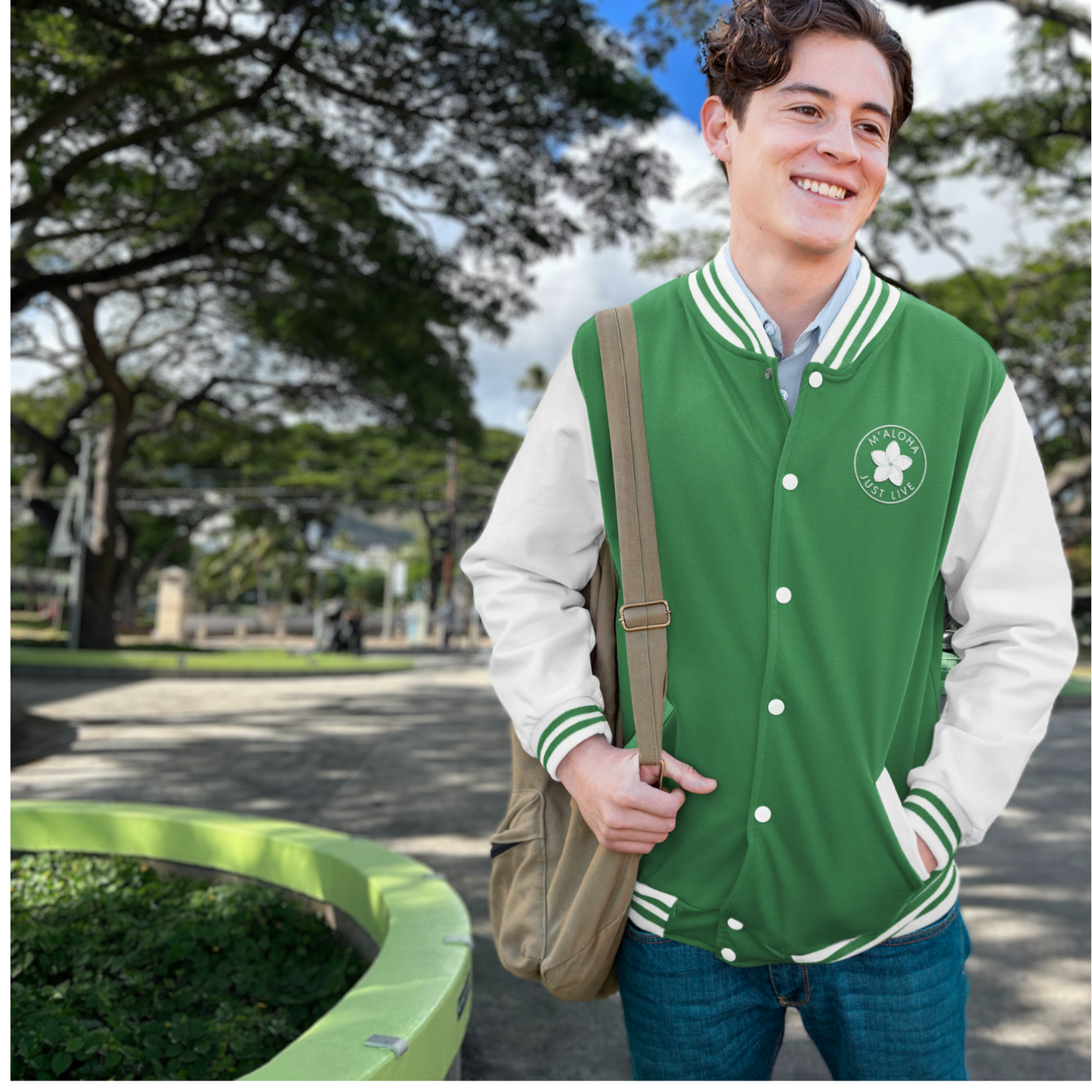 M'Aloha Shark Letterman Jacket