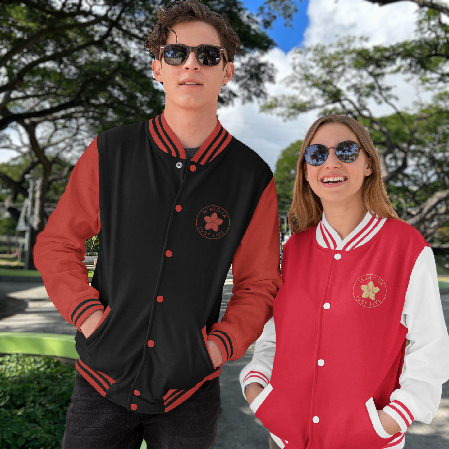 M'Aloha Surfer Letterman Jacket