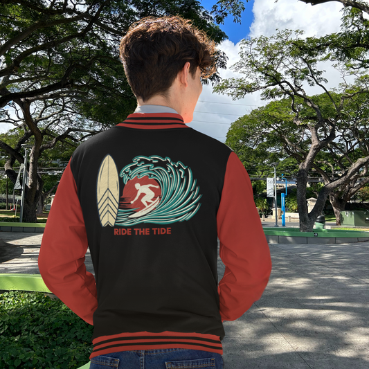 M'Aloha Surfer Letterman Jacket
