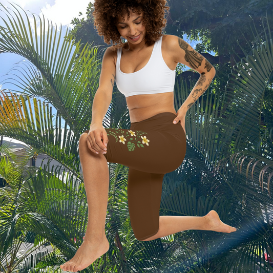 M'Aloha Mahogany - Women’s Capri Leggings