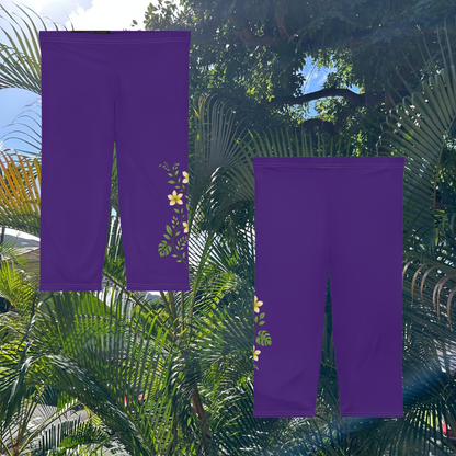 M'Aloha Amethyst - Women’s Capri Leggings