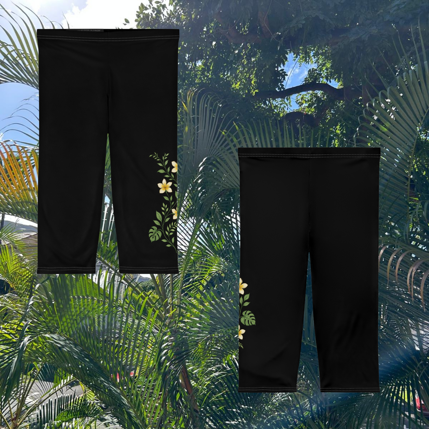 M'Aloha Onyx - Women’s Capri Leggings
