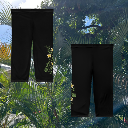 M'Aloha Onyx - Women’s Capri Leggings