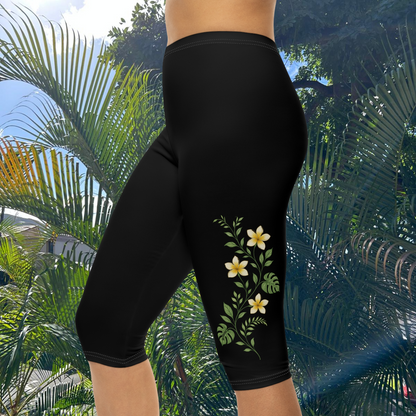 M'Aloha Onyx - Women’s Capri Leggings