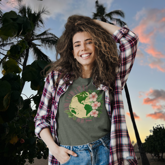 M'Aloha pink Earth Women-T-Shirt