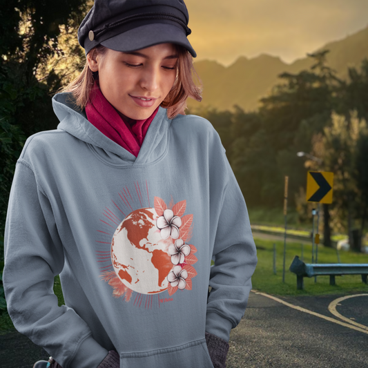M'Aloha red Earth Lightweight Hooded Sweatshirt