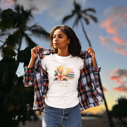 Golden Hour on O'ahu Women's Tee