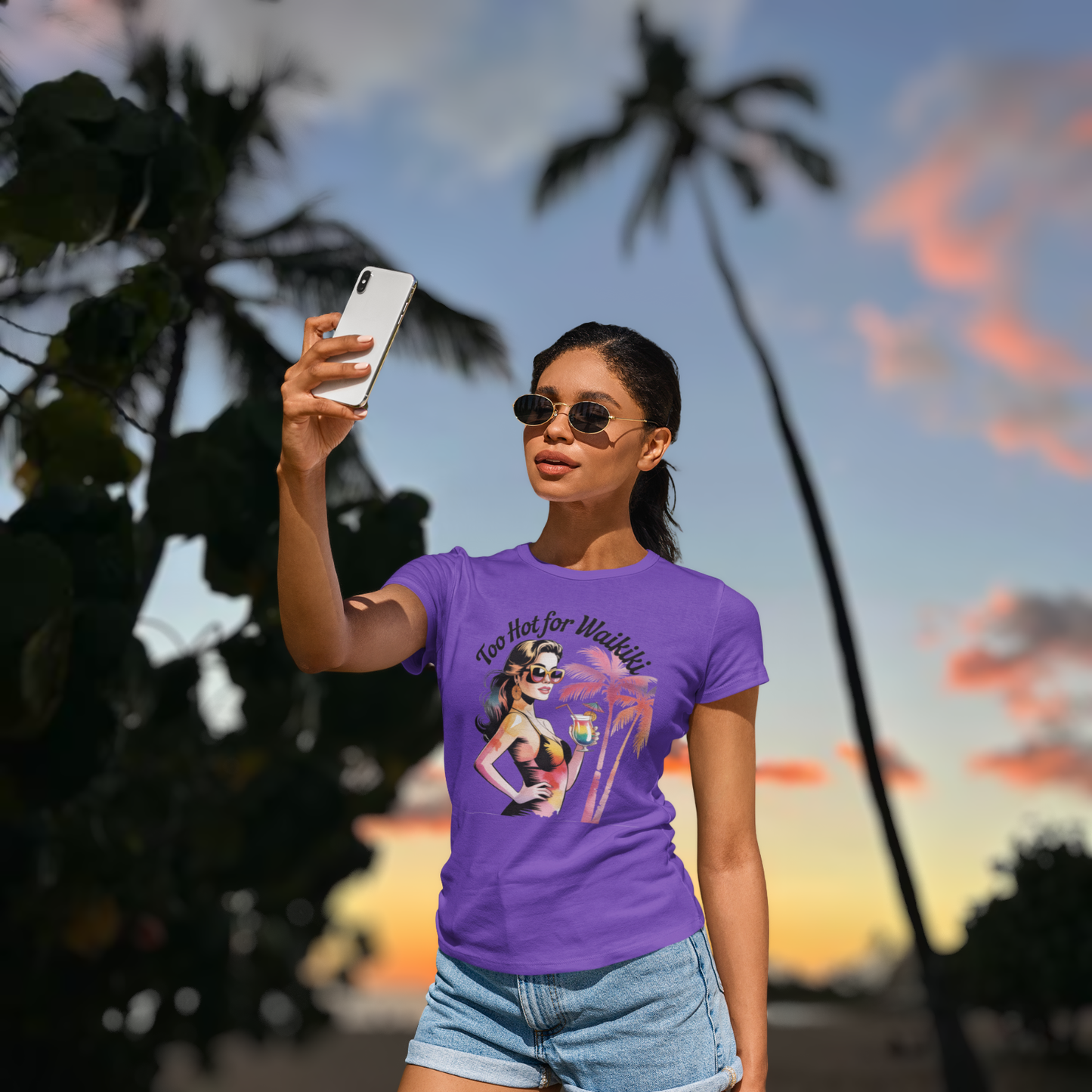 Too Hot for Waikiki Women's Tee