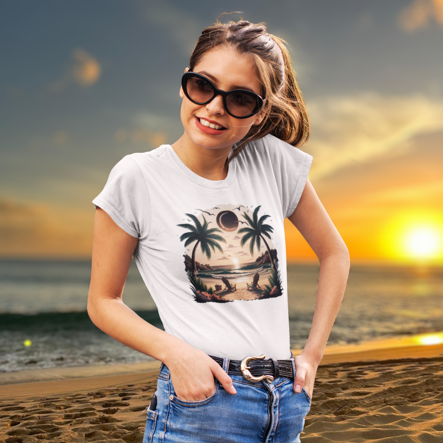Moon and Sun Women's Tee